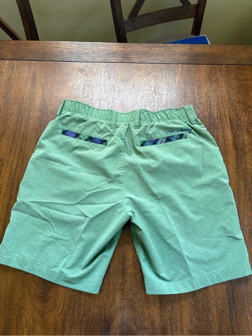 William Murray Straight Fit Green Men's Classic Golf Shorts 9” Inseam, Size 34 - Picture 2 of 13